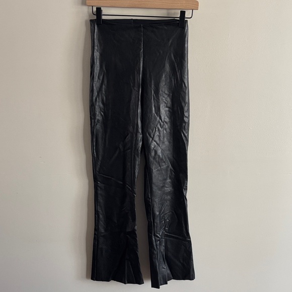 Commando Pants - Commando • Black Faux Leather bootleg pants
